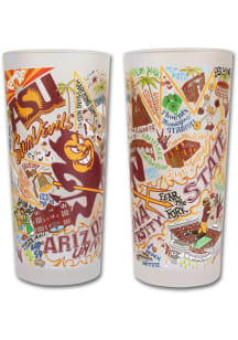Arizona State Sun Devils 15oz Illustrated Frosted Pint Glass