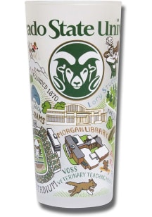 Colorado State Rams University Frosted Pint Glass