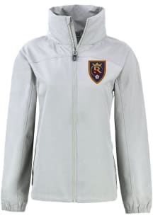 Cutter and Buck Real Salt Lake Womens Grey Charter Eco Light Weight Jacket