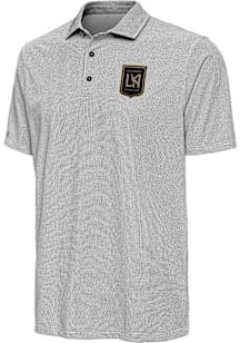 Antigua Los Angeles FC Mens Black Pave Short Sleeve Polo