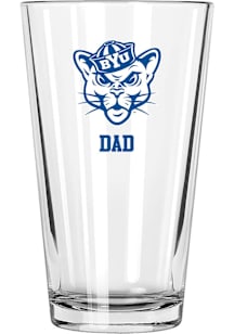 BYU Cougars Dad 16 oz Pint Glass - White