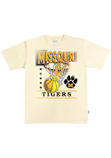 SLAM Missouri Tigers Ivory Basketball Hoops Heavyweight Short Sleeve T Shirt