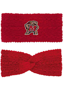 LogoFit Maryland Terrapins Red Adaline Headband Womens Knit Hat