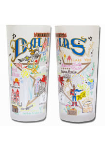 Dallas Ft Worth 15oz Illustrated Frosted Pint Glass