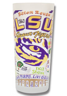 LSU Tigers 15oz Illustrated Frosted Pint Glass