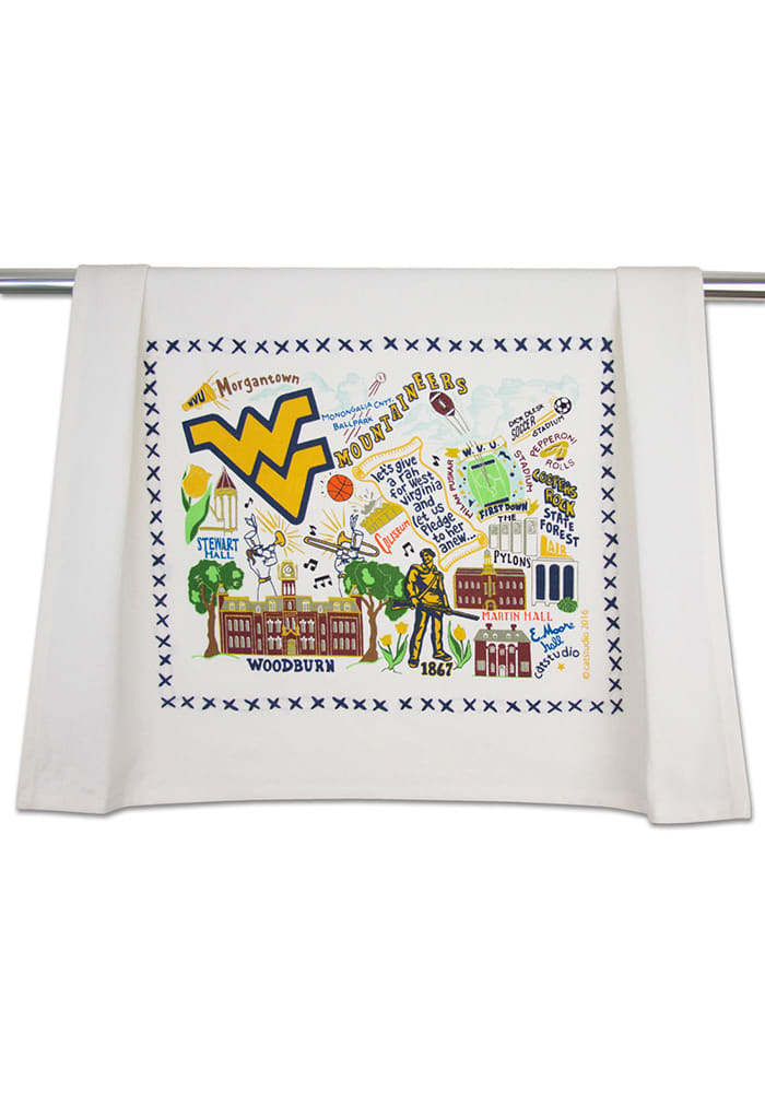 West Virginia Mountaineers Printed and Embroidered Towel