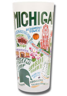 Michigan State Spartans 15oz Illustrated Frosted Pint Glass