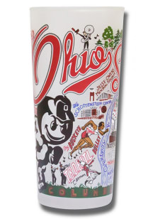Ohio State Buckeyes 15oz Illustrated Frosted Pint Glass