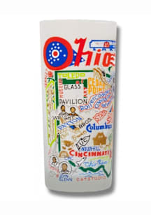 Ohio Frosted Pint Glass - White