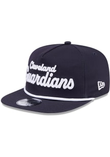 New Era Cleveland Guardians Navy Blue Team Text Golfer Mens Snapback Hat