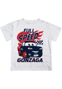 Vive La Fete Gonzaga Bulldogs Infant Full Speed Short Sleeve T-Shirt White