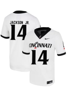 Barry Jackson Jr Nike Mens White Cincinnati Bearcats NIL Name And Number Football Jersey