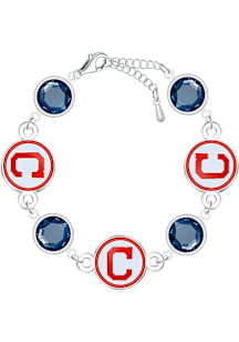 Cleveland Guardians Disc Beaded Womens Bracelet