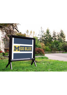 Navy Blue Michigan Wolverines Go Blue Yardsy Light Up Yard Sign