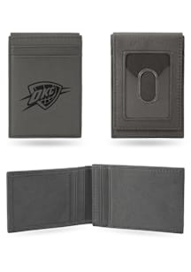 Oklahoma City Thunder Laser Engraved Mens Bifold Wallet