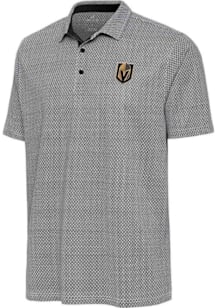 Antigua Vegas Golden Knights Mens White Intersect Short Sleeve Polo