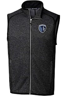 Cutter and Buck Sporting Kansas City Mens Charcoal Mainsail Sleeveless Jacket