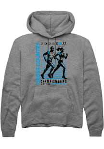 Summit Sportswear Big Ten Mens Graphite 2025 Cross Country Championships Long Sleeve Hoodie