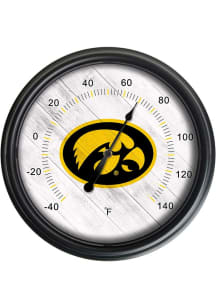 Black Iowa Hawkeyes Outdoor Thermometer Weather Tool