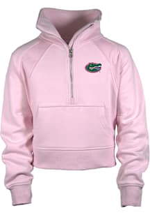 Florida Gators Girls Pink Dawn LS Tops Qtr Zip