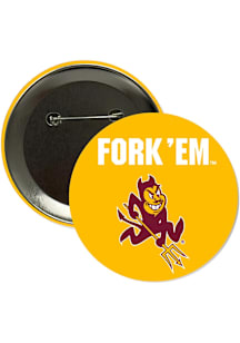 Arizona State Sun Devils 3" Fork 'Em Devils Button - Red