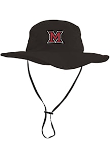 LogoFit Miami RedHawks Black Boonie Mens Bucket Hat