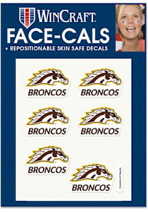 Brown Western Michigan Broncos 6pk Tattoo