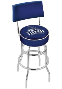 North Florida Ospreys Double-Ring Swivel with Back Pub Stool - Black