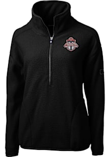 Cutter and Buck Toronto FC Womens Black Cascade Sherpa Qtr Zip