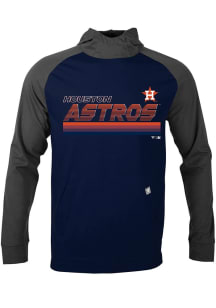 Levelwear Houston Astros Mens Navy Blue Uproar Breaker Long Sleeve Hoodie