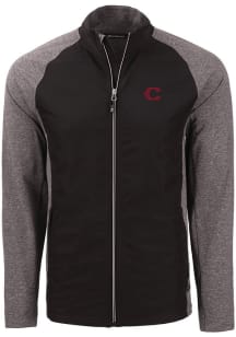 Cutter and Buck Cincinnati Reds Mens Black City Connect Adapt Eco Big and Tall Light Weight Jacket