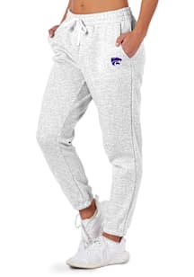 Womens Grey K-State Wildcats Side Pocket Sweatpants