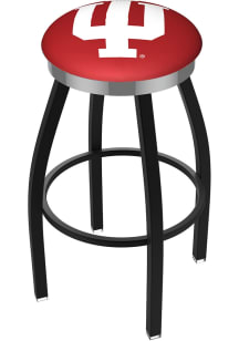 Black Northwestern Wildcats Chrome Seat Pub Stool