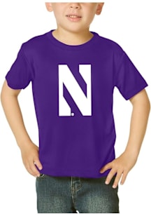 Toddler Purple Northwestern Wildcats Primary Logo Short Sleeve T-Shirt