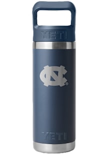 North Carolina Tar Heels 18oz Straw Chug YETI Stainless Steel Bottle - Navy Blue