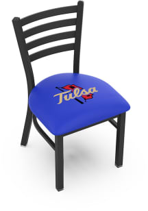 Black Tulsa Golden Hurricane Stationary Black Wrinkle Finish Pub Stool