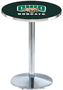 Ohio Bobcats Chrome Round Base Pub Table