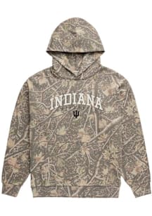 Uscape Indiana Hoosiers Mens Natural Back Bay Camo Long Sleeve Hoodie