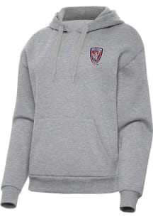 Antigua Indy Eleven Womens Grey Victory Hooded Sweatshirt