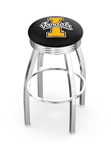 Idaho Vandals 3 Ring Chrome Seat Pub Stool - Silver