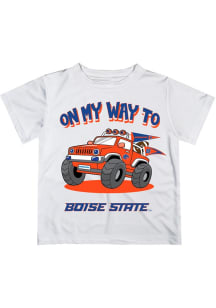 Vive La Fete Boise State Broncos Infant On My Way Short Sleeve T-Shirt White