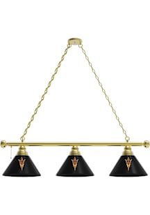Arizona State Sun Devils Pitchfork 3 Shade Gold Billiard Lamp