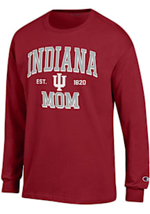 Champion Indiana Hoosiers Crimson EST Date Mom Jersey Long Sleeve T Shirt