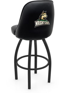 Wright State Raiders Padded Swivel Pub Stool - Black