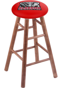 Alabama Crimson Tide Elephant  Round Cushion Maple Pub Stool - Brown