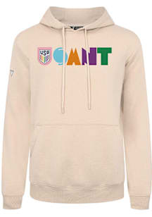 Levelwear USMNT Mens Tan Podium Full On Long Sleeve Hoodie