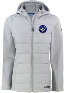 Cutter and Buck Montreal Impact Womens Grey Evoke Hood Heavy Weight Jacket