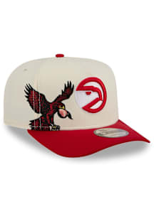 New Era Atlanta Hawks White 2T Hardwood Classic A-Frame 9FIFTY Mens Snapback Hat