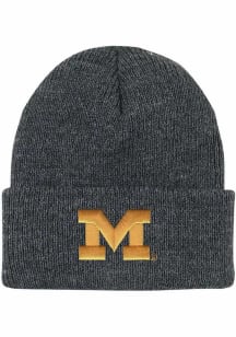 Michigan Wolverines LogoFit North Pole Baby Knit Hat - Dark Grey