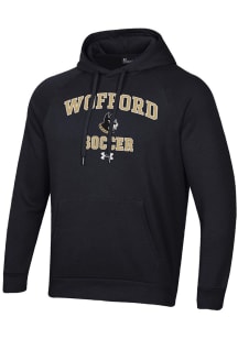 Under Armour Wofford Terriers Mens Black Soccer Rival Long Sleeve Hoodie